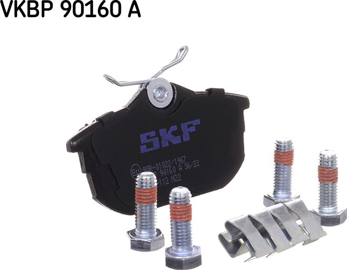 SKF VKBP 90160 A - Bromsbeläggssats, skivbroms xdelar.se