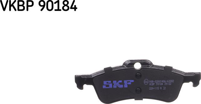 SKF VKBP 90184 - Bromsbeläggssats, skivbroms xdelar.se