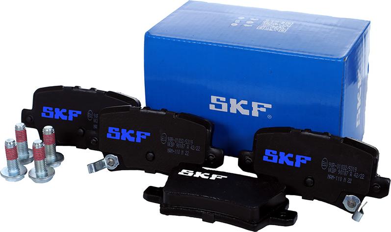 SKF VKBP 90187 A - Bromsbeläggssats, skivbroms xdelar.se