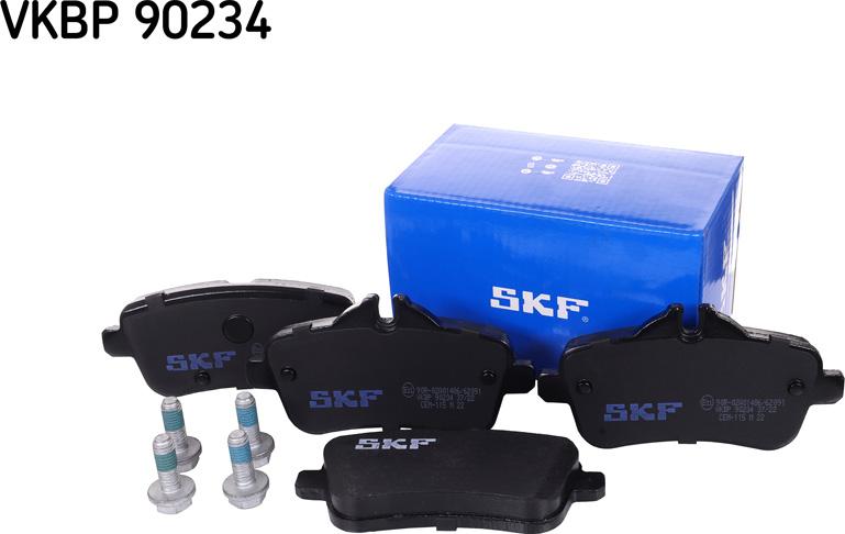 SKF VKBP 90234 - Bromsbeläggssats, skivbroms xdelar.se