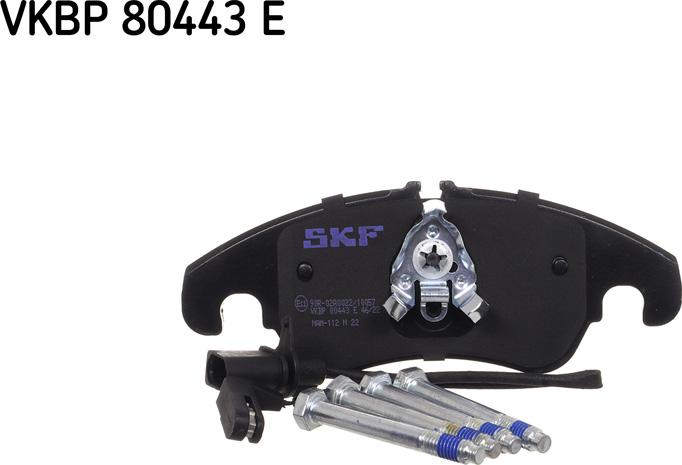 SKF VKBP 80443 E - Bromsbeläggssats, skivbroms xdelar.se