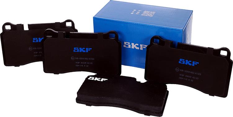 SKF VKBP 80609 - Bromsbeläggssats, skivbroms xdelar.se