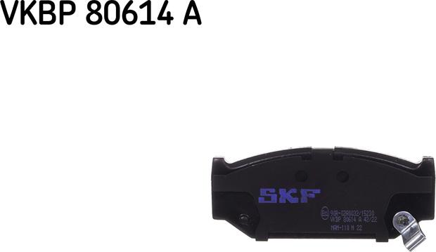 SKF VKBP 80614 A - Bromsbeläggssats, skivbroms xdelar.se