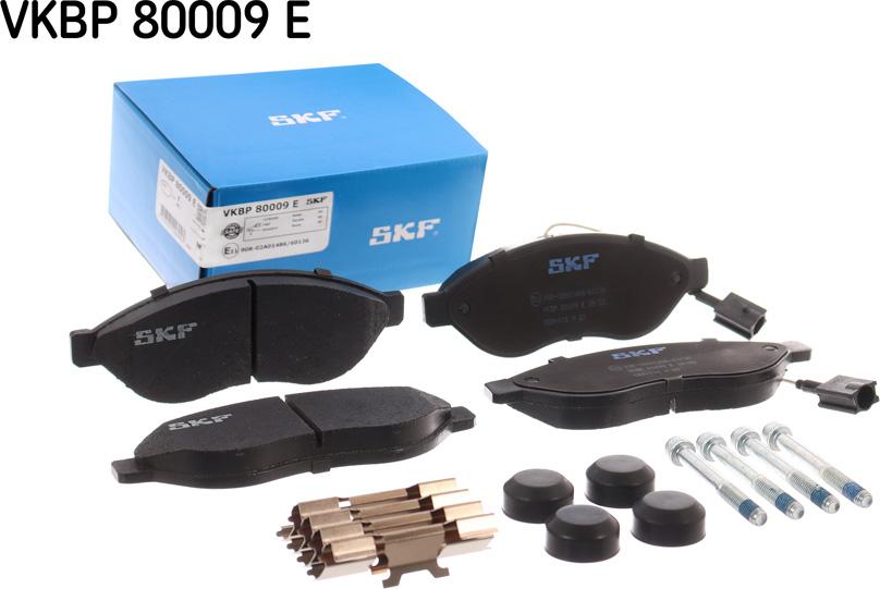 SKF VKBP 80009 E - Bromsbeläggssats, skivbroms xdelar.se