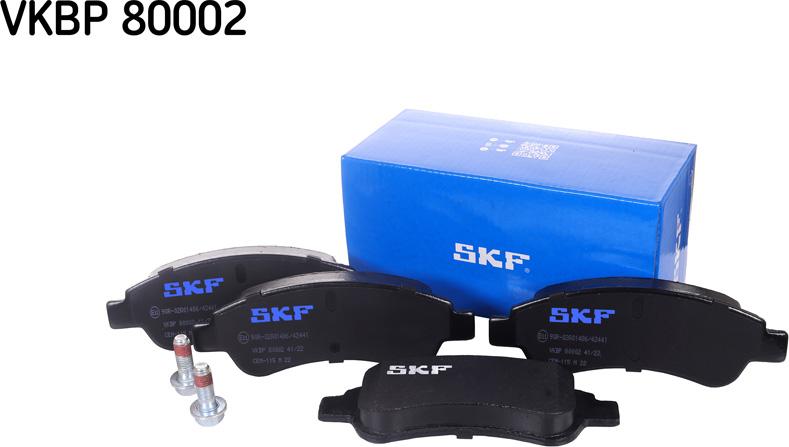 SKF VKBP 80002 - Bromsbeläggssats, skivbroms xdelar.se