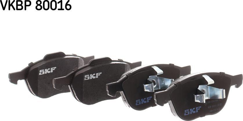 SKF VKBP 80016 - Bromsbeläggssats, skivbroms xdelar.se