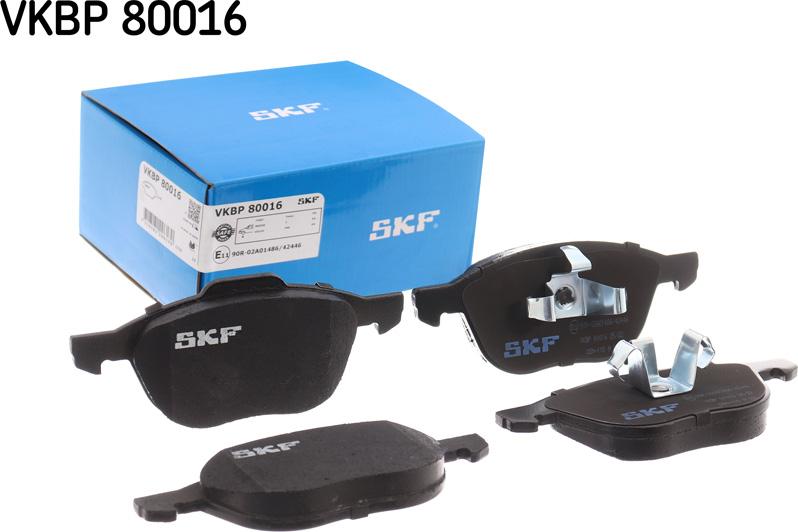 SKF VKBP 80016 - Bromsbeläggssats, skivbroms xdelar.se