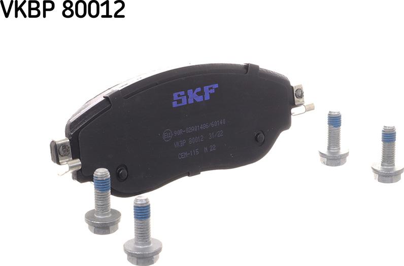 SKF VKBP 80012 - Bromsbeläggssats, skivbroms xdelar.se