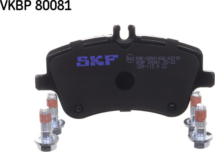 SKF VKBP 80081 - Bromsbeläggssats, skivbroms xdelar.se