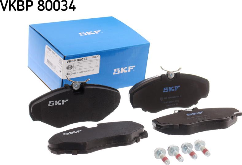 SKF VKBP 80034 - Bromsbeläggssats, skivbroms xdelar.se