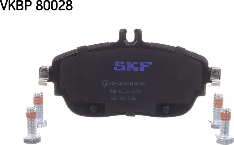 SKF VKBP 80028 - Bromsbeläggssats, skivbroms xdelar.se