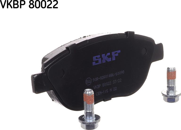 SKF VKBP 80022 - Bromsbeläggssats, skivbroms xdelar.se