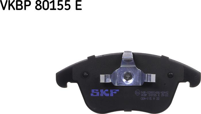 SKF VKBP 80155 E - Bromsbeläggssats, skivbroms xdelar.se