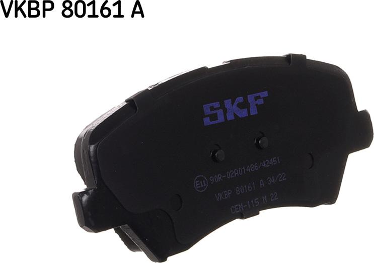 SKF VKBP 80161 A - Bromsbeläggssats, skivbroms xdelar.se