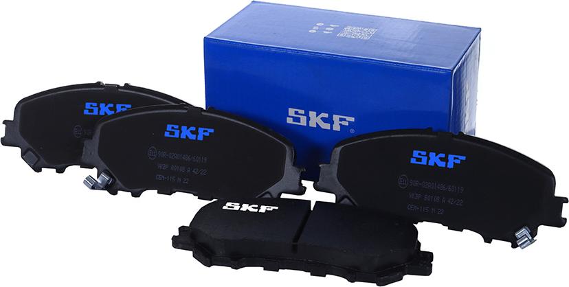 SKF VKBP 80108 A - Bromsbeläggssats, skivbroms xdelar.se