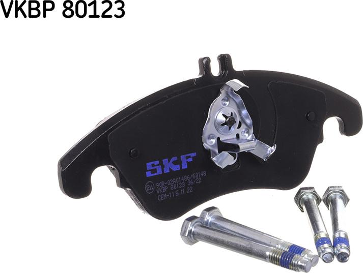 SKF VKBP 80123 - Bromsbeläggssats, skivbroms xdelar.se