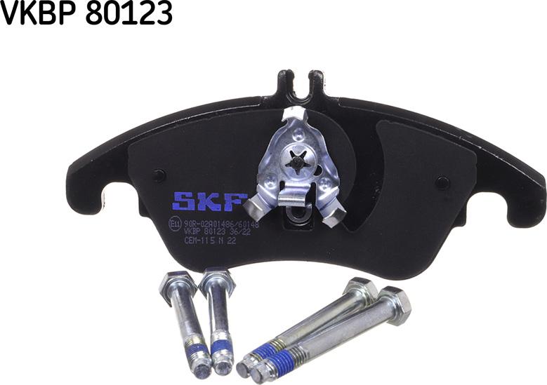 SKF VKBP 80123 - Bromsbeläggssats, skivbroms xdelar.se