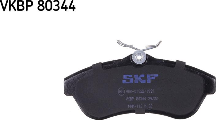 SKF VKBP 80344 - Bromsbeläggssats, skivbroms xdelar.se