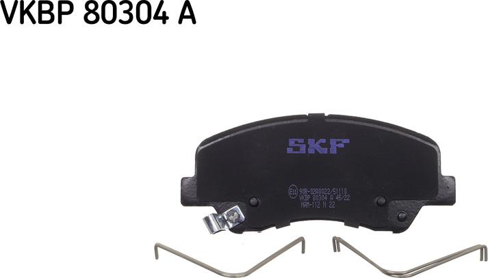 SKF VKBP 80304 A - Bromsbeläggssats, skivbroms xdelar.se