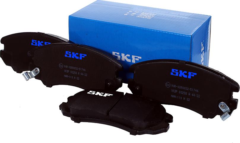 SKF VKBP 80258 A - Bromsbeläggssats, skivbroms xdelar.se