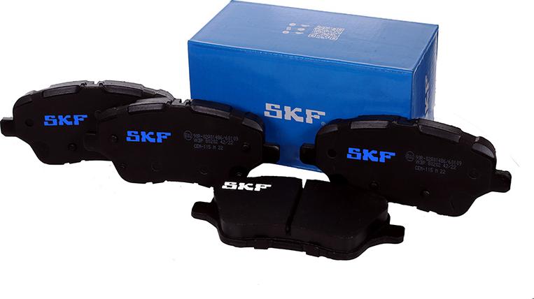 SKF VKBP 80202 - Bromsbeläggssats, skivbroms xdelar.se