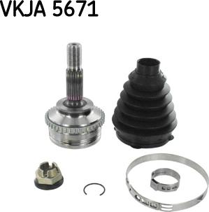 SKF VKJA 5671 - Ledsats, drivaxel xdelar.se