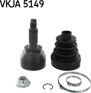 SKF VKJA 5149 - Ledsats, drivaxel xdelar.se