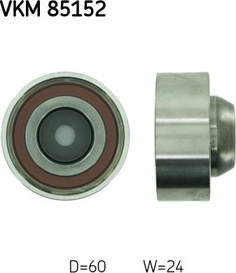 SKF VKM 85152 - Styrrulle, kuggrem xdelar.se