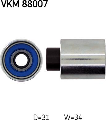 SKF VKM 88007 - Styrrulle, kuggrem xdelar.se