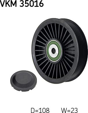 SKF VKM 35016 - Styrrulle, flerspårsrem xdelar.se