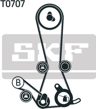 SKF VKMA 95627 - Tand / styrremssats xdelar.se