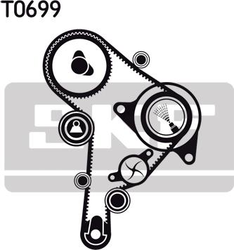 SKF VKMC 01251 - Vattenpump + kuggremssats xdelar.se