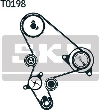 SKF VKMC 03266 - Vattenpump + kuggremssats xdelar.se