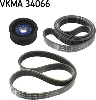 SKF VKMA 34066 - Flerspårsremssats xdelar.se