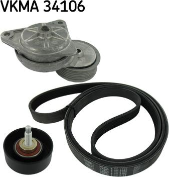 SKF VKMA 34106 - Flerspårsremssats xdelar.se