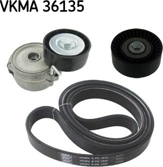 SKF VKMA 36135 - Flerspårsremssats xdelar.se