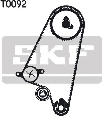 SKF VKMC 90008 - Vattenpump + kuggremssats xdelar.se