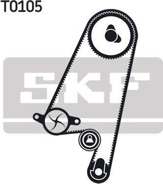 SKF VKMC 05402 - Vattenpump + kuggremssats xdelar.se