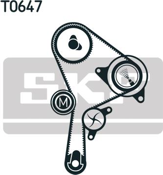 SKF VKMC 06129 - Vattenpump + kuggremssats xdelar.se