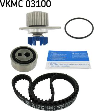 SKF VKMC 03100 - Vattenpump + kuggremssats xdelar.se