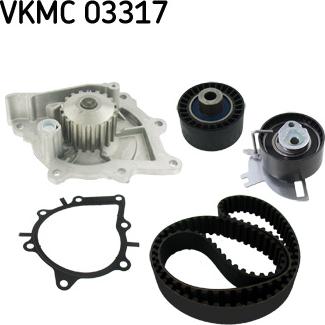 SKF VKMC 03317 - Vattenpump + kuggremssats xdelar.se