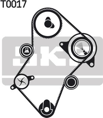 SKF VKMC 03244 - Vattenpump + kuggremssats xdelar.se