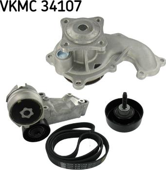 SKF VKMC 34107 - Vattenpump + spårremssats xdelar.se