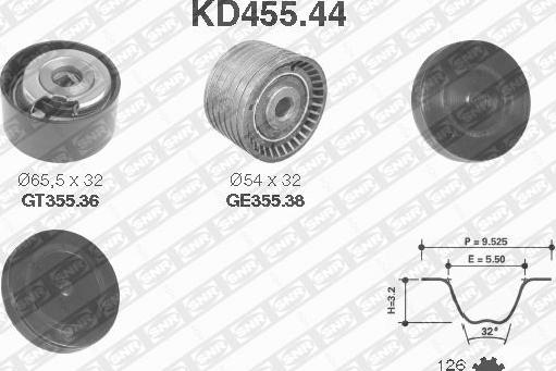 SNR KD455.44 - Tand / styrremssats xdelar.se