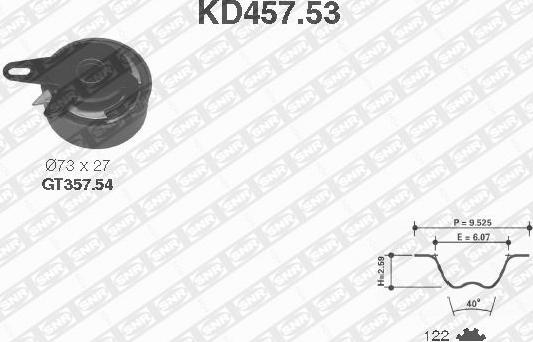 SNR KD457.53 - Tand / styrremssats xdelar.se