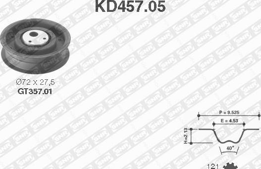 SNR KD457.05 - Tand / styrremssats xdelar.se