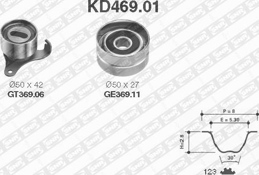 SNR KD469.01 - Tand / styrremssats xdelar.se