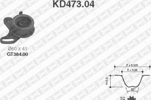 SNR KD473.04 - Tand / styrremssats xdelar.se