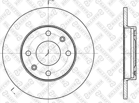 Blue Print ADP154315 - Bromsskiva xdelar.se