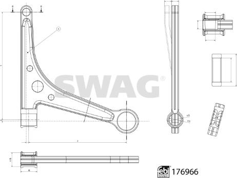 Swag 33 10 3822 - Länkarm, hjulupphängning xdelar.se